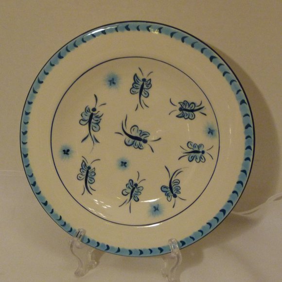 Paula Deen At Home Simply Savannah 2 Pcs Handpainted Dinner Plate & Salad Plate - Picture 8 of 14